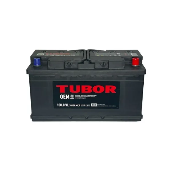 Аккумулятор TUBOR Standart 100 Ач 820 А (EN), прямая полярность, LN5