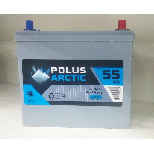 Аккумулятор POLUS Arctic 55 Ач 450 А (EN), обратная полярность, B24