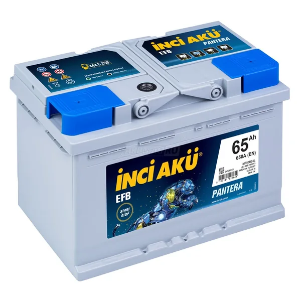 Аккумулятор INCI AKU 65 Ач 650 А (EN), обратная полярность, LN3
