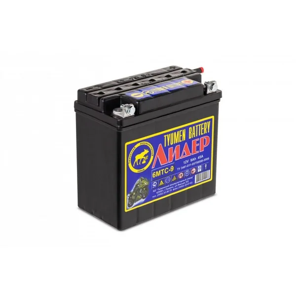 Аккумулятор Tyumen Battery Лидер 9 Ач 45 А, обратная полярность, YTX9