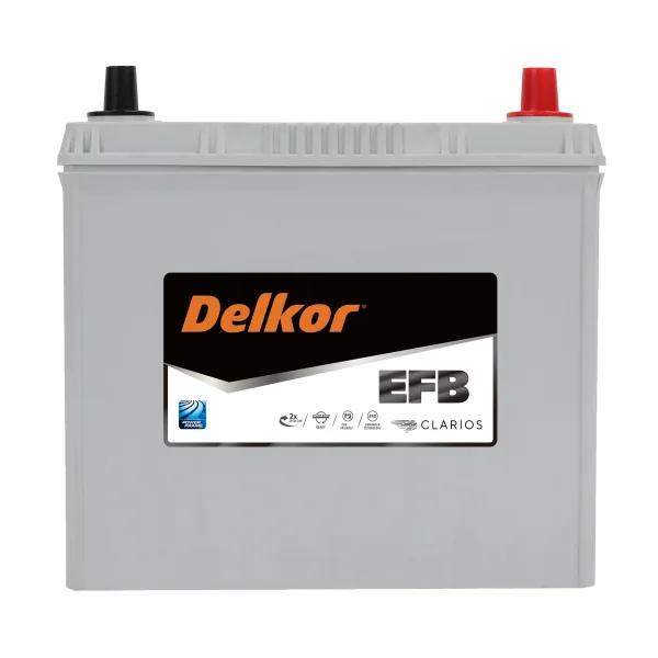 Аккумулятор DELKOR 55 Ач 500 А (EN), обратная полярность, B24