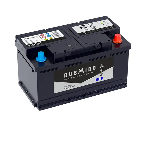 Аккумулятор BUSHIDO 80 Ач 790 А (EN), обратная полярность, LN4